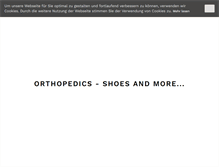Tablet Screenshot of orthopaedie-wagner.de